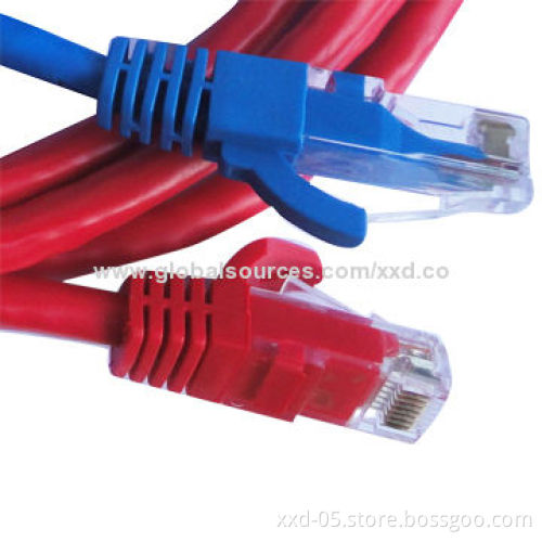 24AWG Stranded Pure Copper FTP Cat5e Patch Cord Cables with TIA/EIA 568 Standard, PVC Overall Jacket